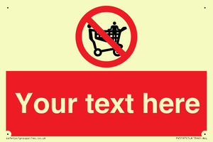 Custom No Climbing on Trolley Sign